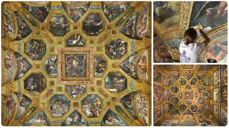 Nuovo splendore per la Camera di Amore e Psiche di Palazzo Te: il restauro che riporta alla luce l’incanto del manierismo mantovano