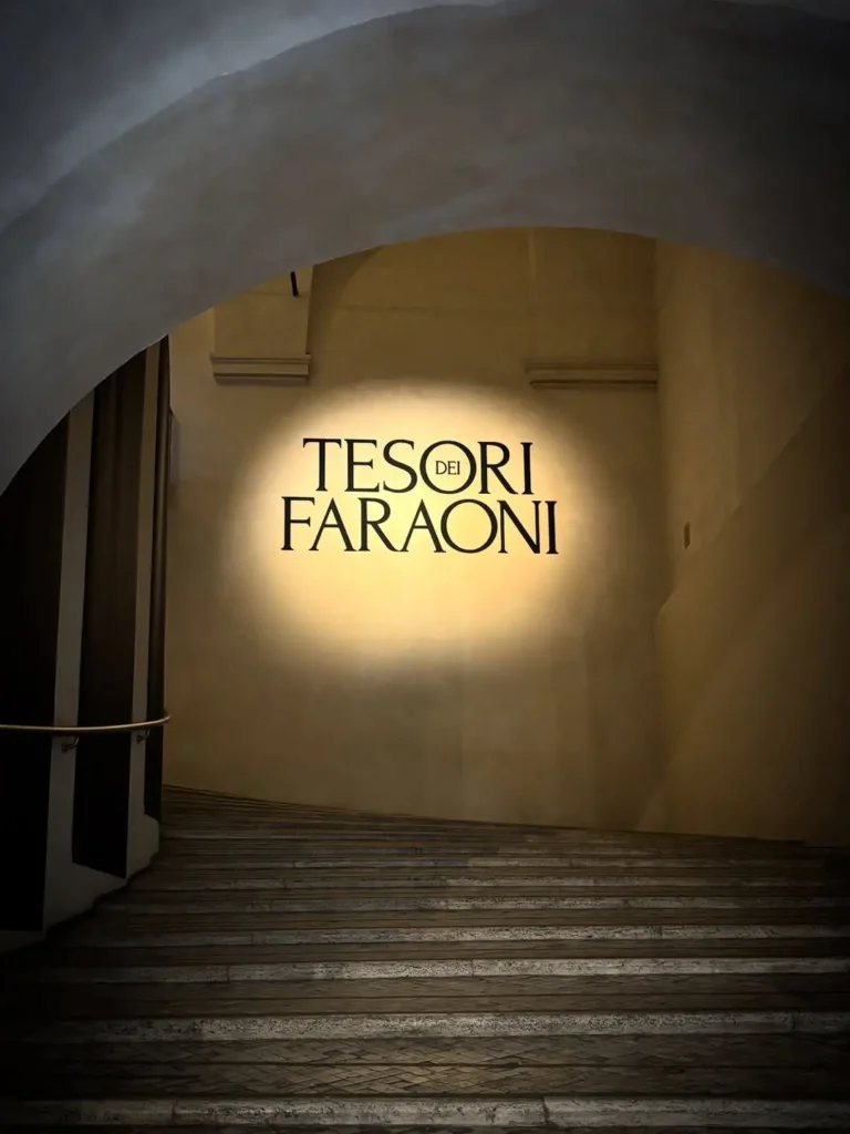Il percorso espositivo dei Tesori dei Faraoni