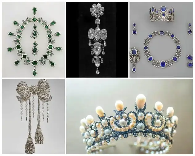 I gioielli rubati dal Louvre. Composizione di foto: Louvre/Alamy