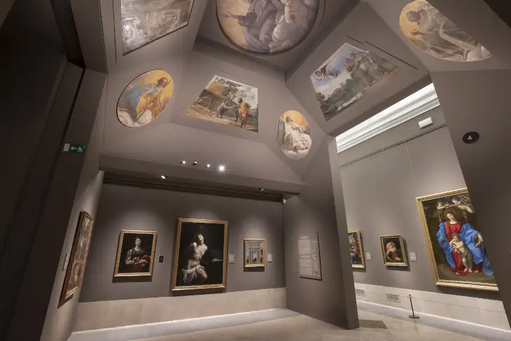 Una vista della Sala 4 del museo, dove si trovano le opere della cappella